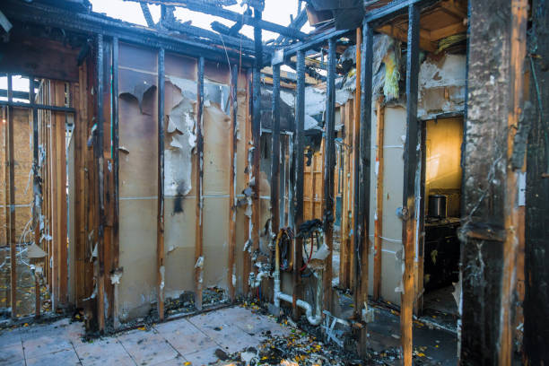 Professional Fire Damage Removal technician working in Milford, UT